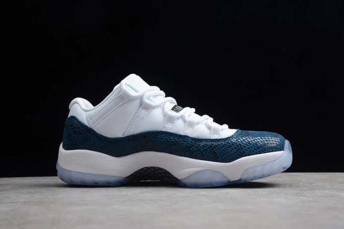 Air Jordan 11 Low Navy Blue Snakeskin CD6846- EasyMatch 1109