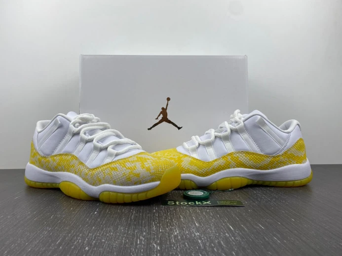 Air Jordan 11 Low WMNS Yellow Snakeskin AH7860- Affordable 653