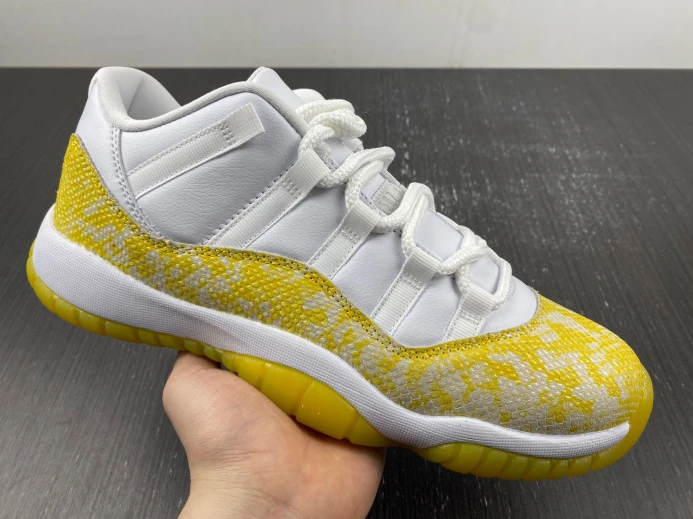 Air Jordan 11 Low WMNS Yellow Snakeskin AH7860- Affordable 653