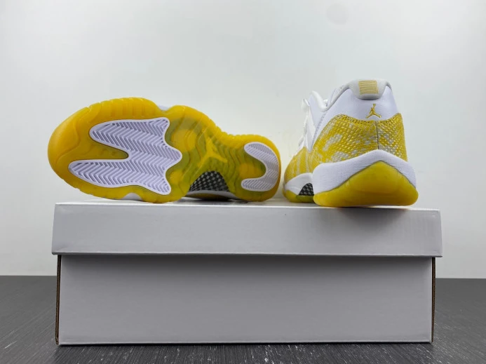 Air Jordan 11 Low WMNS Yellow Snakeskin AH7860- Affordable 653