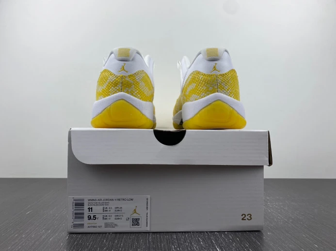 Air Jordan 11 Low WMNS Yellow Snakeskin AH7860- Affordable 653