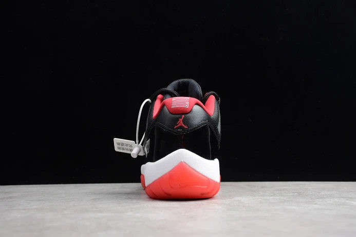 Air Jordan 11 Retro Low "Bred" Black  Red mens 528895- EasyMatch 1118