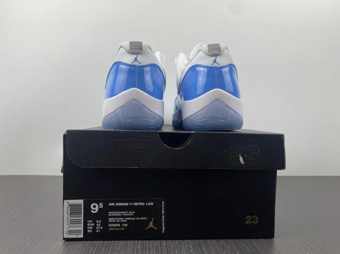 Air Jordan 11 Retro Low "Carolina 2017 Release" mens 528895- EasyMatch 1124