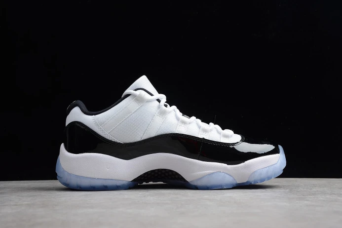 Air Jordan 11 Retro Low "Concord" Black  White mens 528895- StreetReady 1114