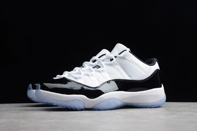 Air Jordan 11 Retro Low "Concord" Black  White mens 528895- StreetReady 1114