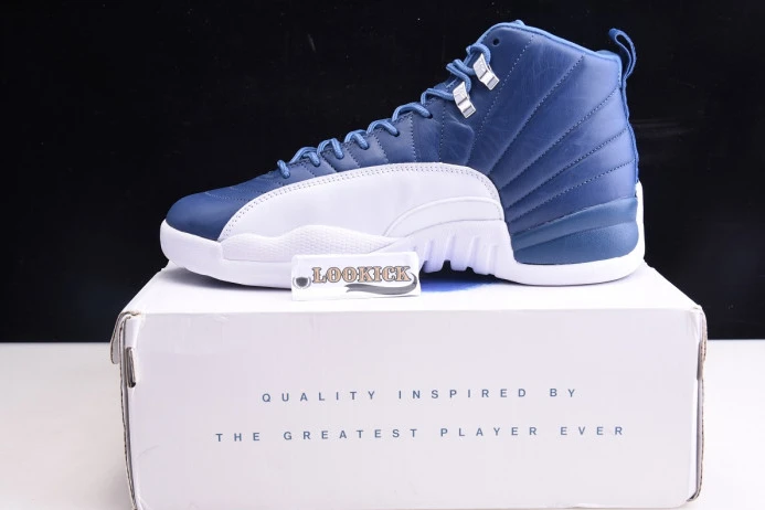 Air Jordan 12 Retro Stone Blue 130690- GoAnywhere 1149