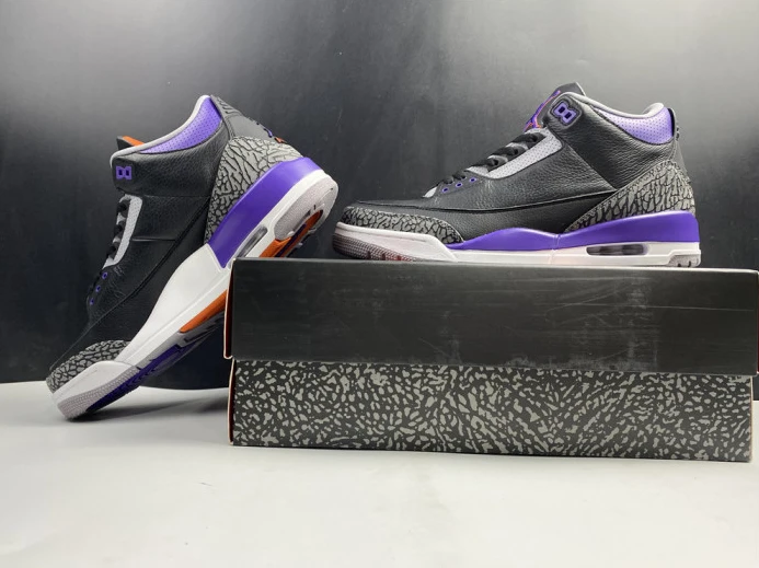 Air Jordan 3 Retro Black Court Purple CT8532 NewStyle 956