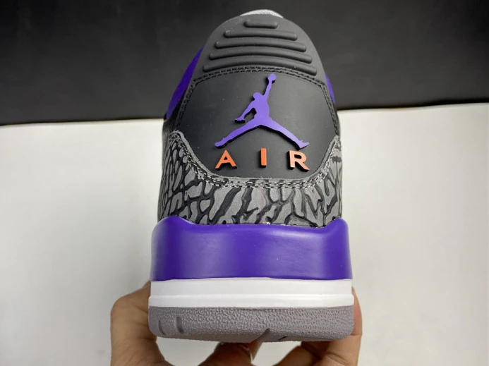 Air Jordan 3 Retro Black Court Purple CT8532 NewStyle 956