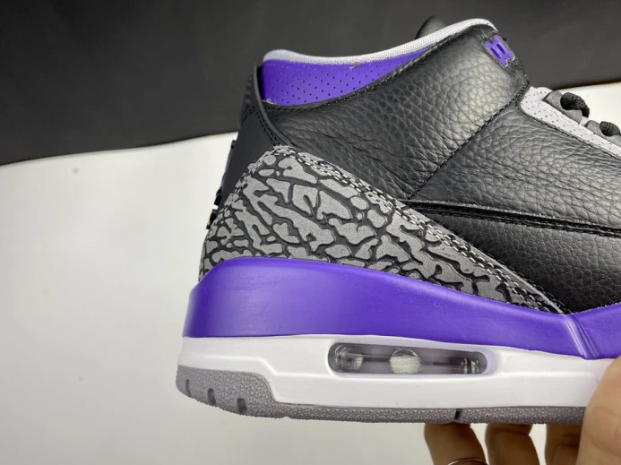Air Jordan 3 Retro Black Court Purple CT8532 NewStyle 956