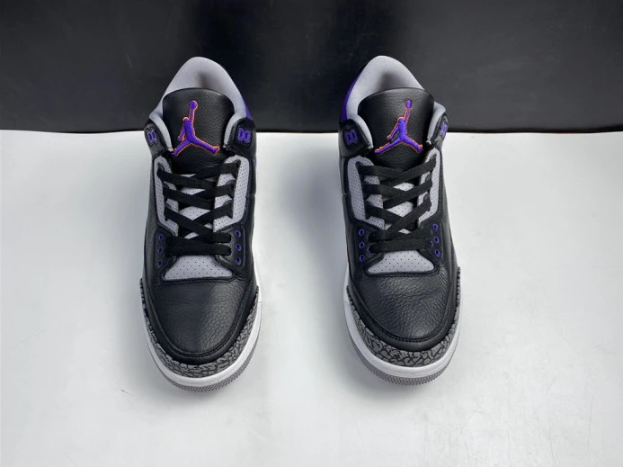 Air Jordan 3 Retro Black Court Purple CT8532 NewStyle 956