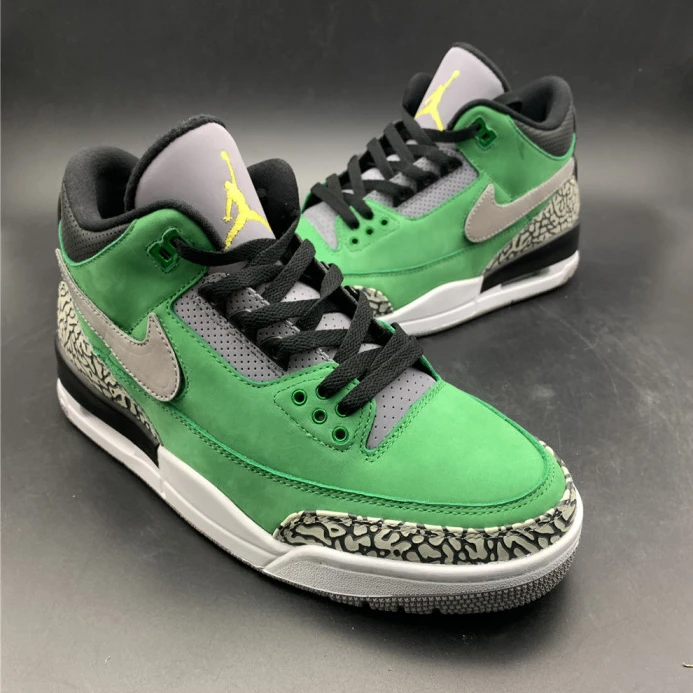 Air Jordan 3 Retro Tinker Oregon Ducks PE shoes AJ3 Trendy 965