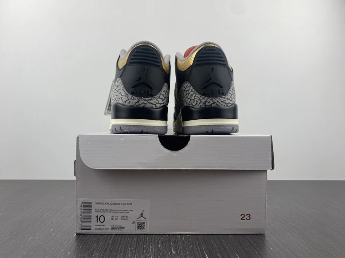 Air Jordan 3 WMNS Black Gold CK9246- EasyMatch 941