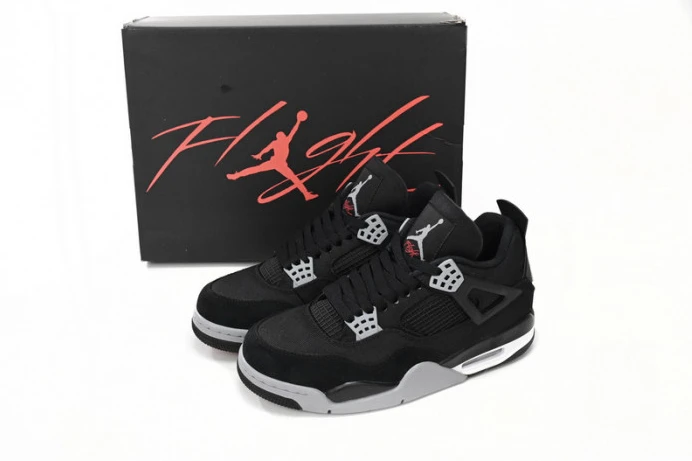 Air Jordan 4 Black Canvas DH7138- Trendy 1010