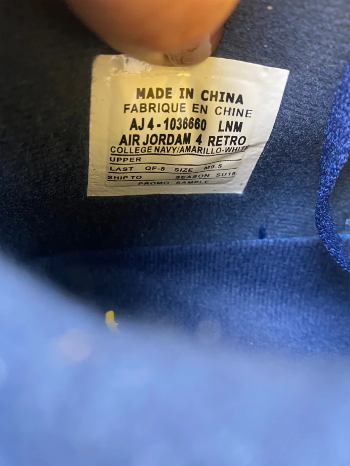 Air Jordan 4 Retro Michigan (PE) AJ4- SmartChoice 1002