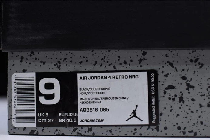 Air Jordan 4 Retro NRG Raptors" AQ3816- SmartChoice 1058