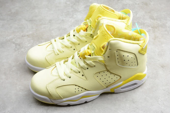 Air Jordan 6 Retro Dynamic Yellow Floral (GS) 543390- TopPick 1096
