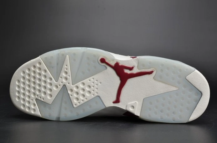 Air Jordan 6 Retro Maroon white 384664- AllSeason 1106