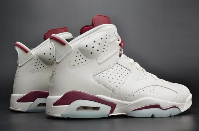 Air Jordan 6 Retro Maroon white 384664- AllSeason 1106