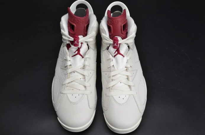 Air Jordan 6 Retro Maroon white 384664- AllSeason 1106