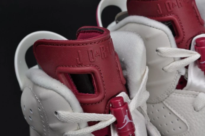 Air Jordan 6 Retro Maroon white 384664- AllSeason 1106