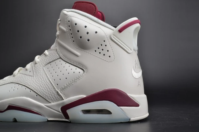 Air Jordan 6 Retro Maroon white 384664- AllSeason 1106