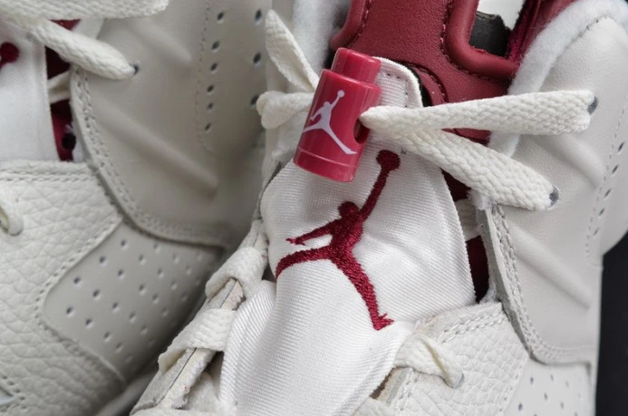 Air Jordan 6 Retro Maroon white 384664- AllSeason 1106