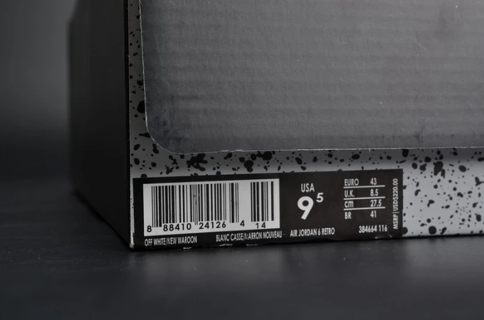 Air Jordan 6 Retro Maroon white 384664- AllSeason 1106