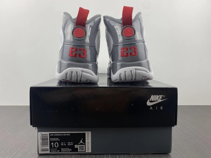 Air Jordan 9 Fire Red CT8019- Comfortable 635