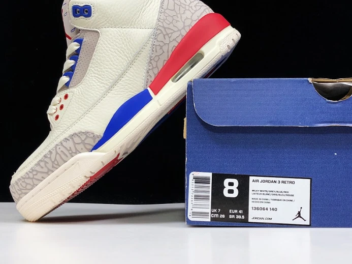 AllSeason Air Jordan 3 Retro "CHARITY GAME" sail red mens 136064- 975