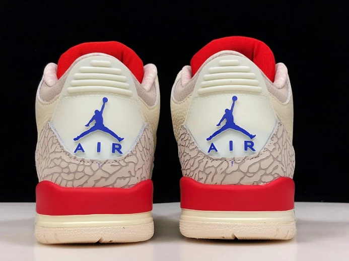 AllSeason Air Jordan 3 Retro "CHARITY GAME" sail red mens 136064- 975