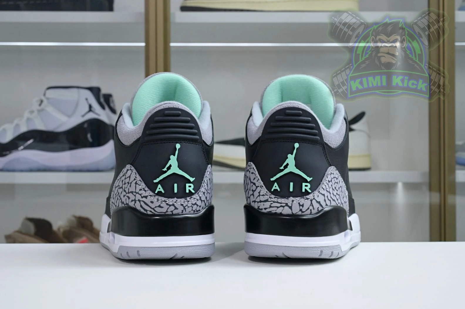 AllSeason Kimikick Air Jordan 3 Green Glow 1883