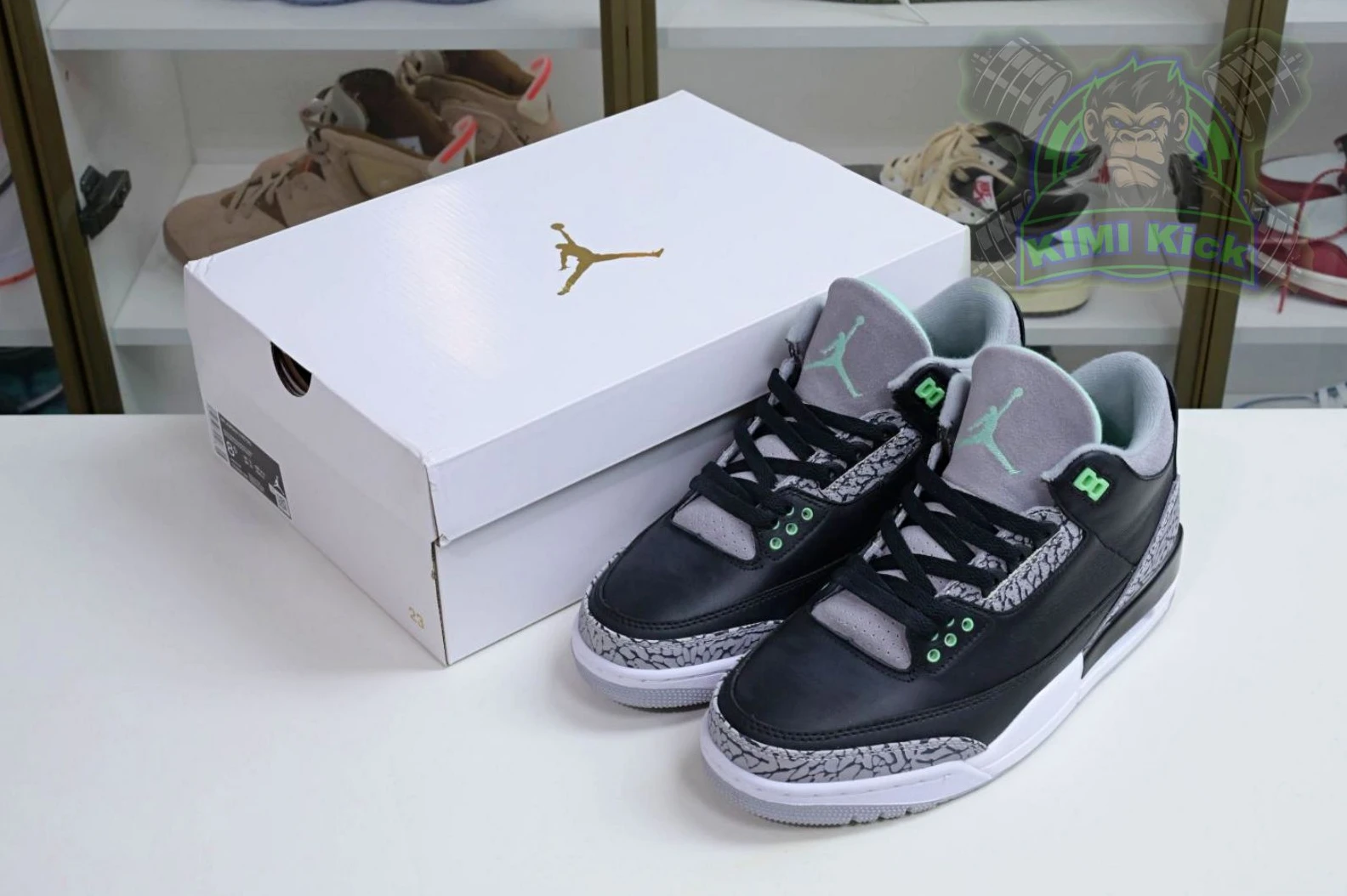 AllSeason Kimikick Air Jordan 3 Green Glow 1883