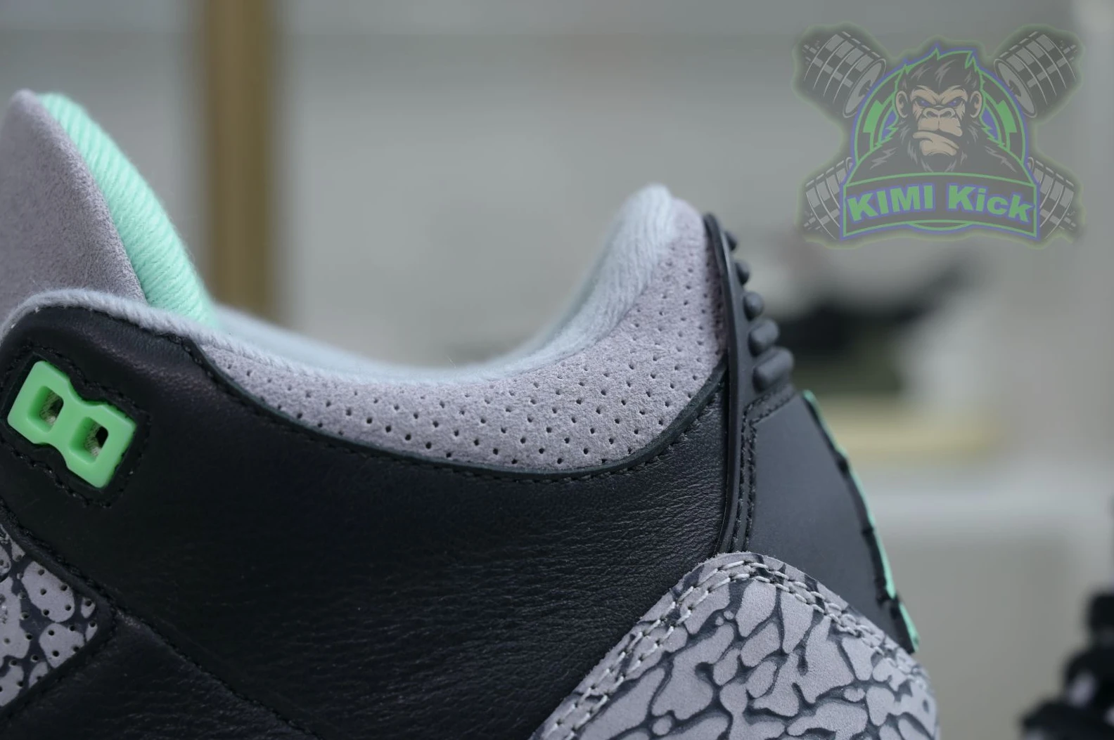 AllSeason Kimikick Air Jordan 3 Green Glow 1883