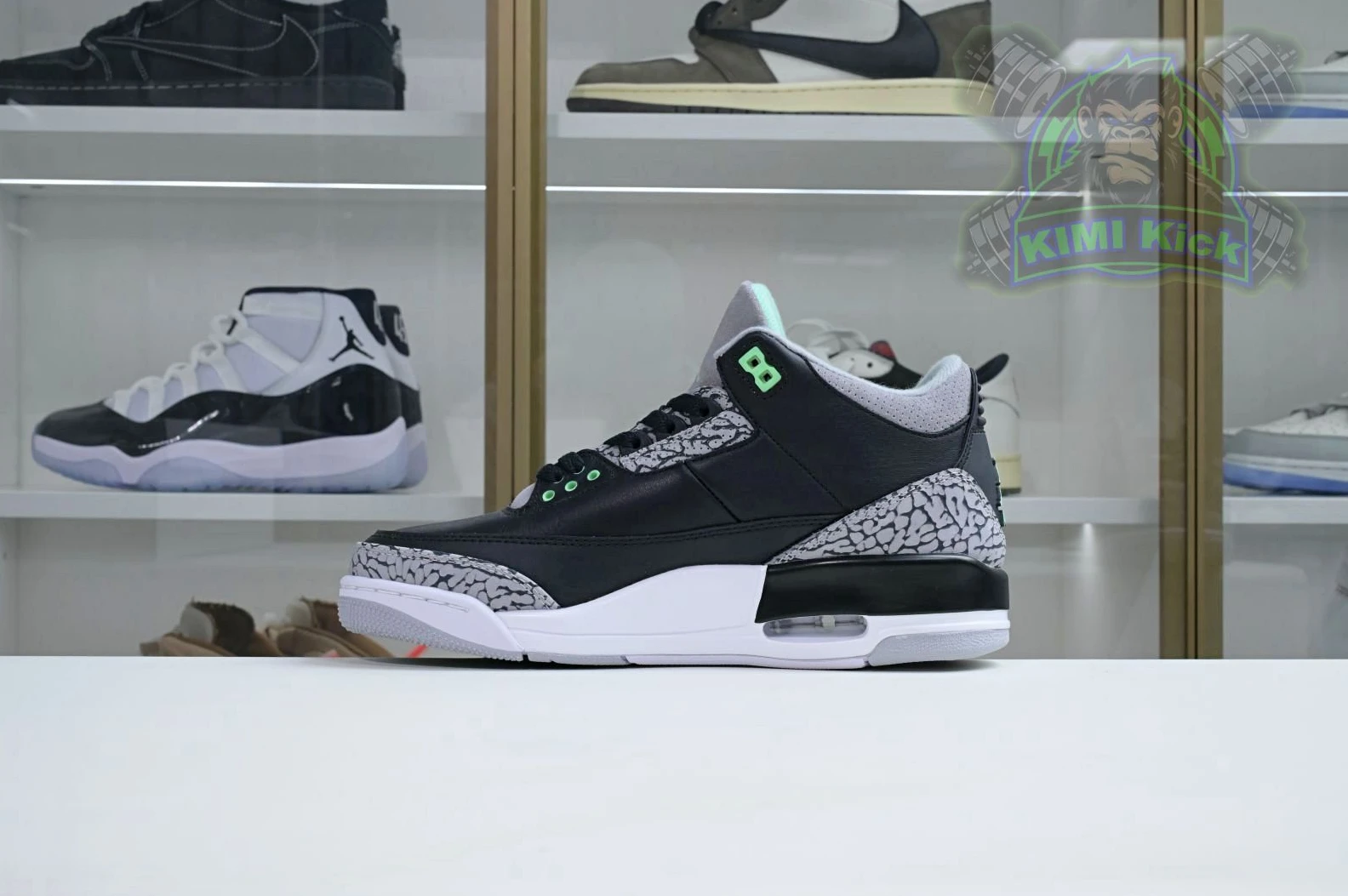 AllSeason Kimikick Air Jordan 3 Green Glow 1883