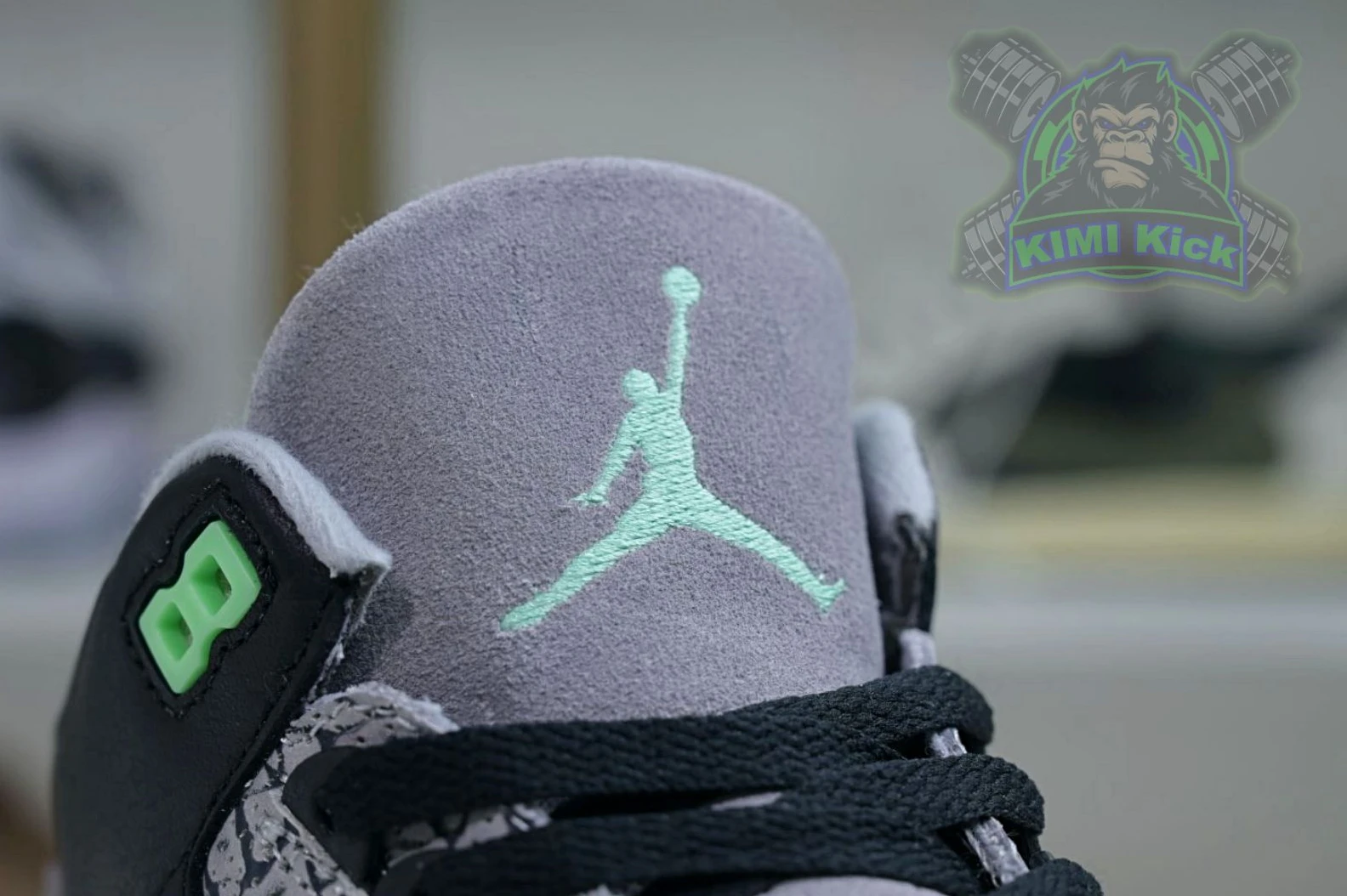 AllSeason Kimikick Air Jordan 3 Green Glow 1883