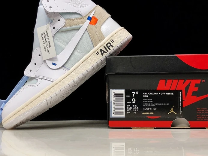 AllSeason Off-White Air Jordan 1 Retro High White AQ0818- 935