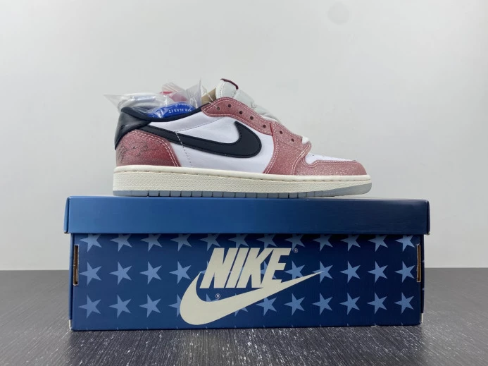 AllSeason TROPHY ROOM X AIR JORDAN 1 LOW OG 'RED BLACK' FN0432- 749
