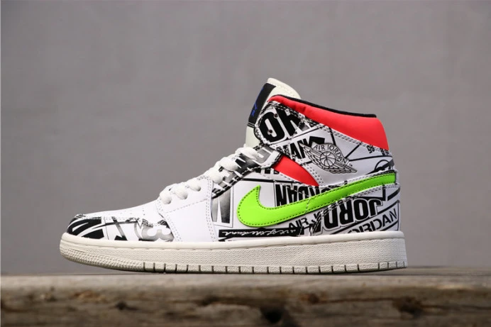 AllSeason air jordan 1 mid all-over logos 554724- 1289