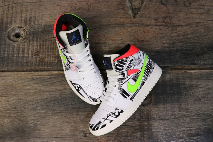 AllSeason air jordan 1 mid all-over logos 554724- 1289