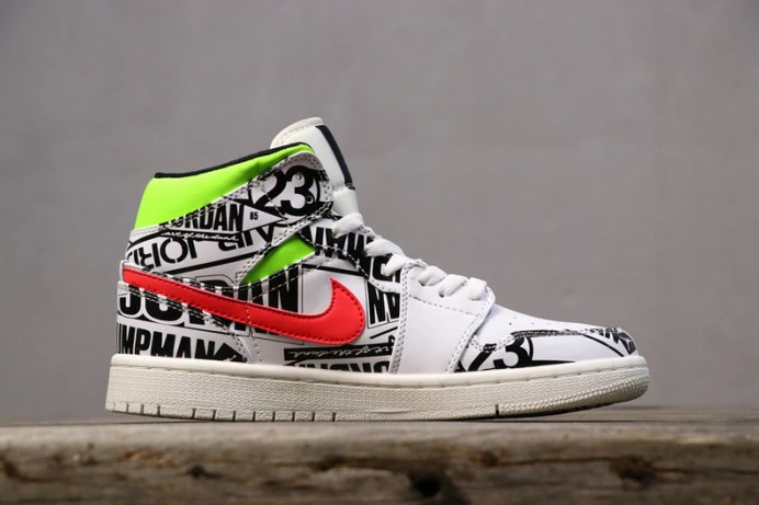 AllSeason air jordan 1 mid all-over logos 554724- 1289