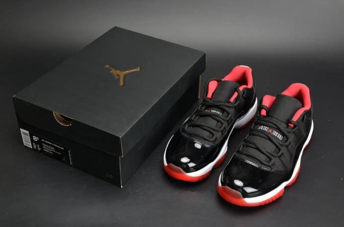 AllSeason air jordan 11 retro low "bred" black  red mens 528895- 1793