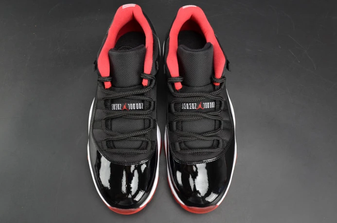 AllSeason air jordan 11 retro low "bred" black  red mens 528895- 1793