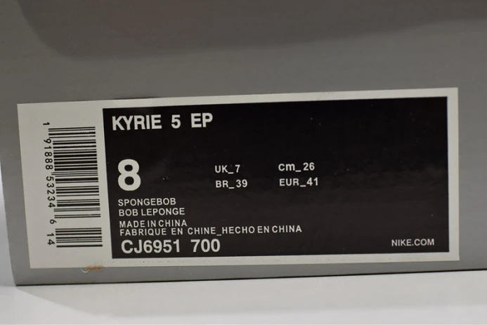 AllSeason kyrie 5 spongebob squarepants cj6951- 3137