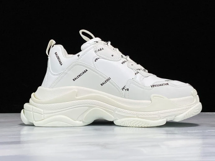 BLCG Triple S Allover Logo White 536737 W2FA1 EasyMatch 2519