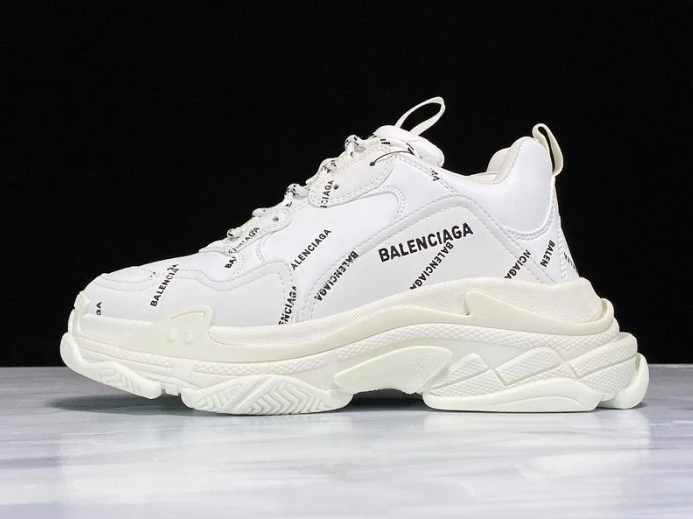 BLCG Triple S Allover Logo White 536737 W2FA1 EasyMatch 2519