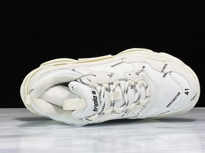 BLCG Triple S Allover Logo White 536737 W2FA1 EasyMatch 2519