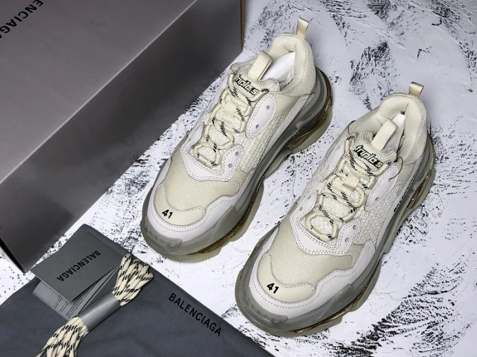 BLCG Triple S Clear Sole Beige 541624 W09O1 AllSeason 2544