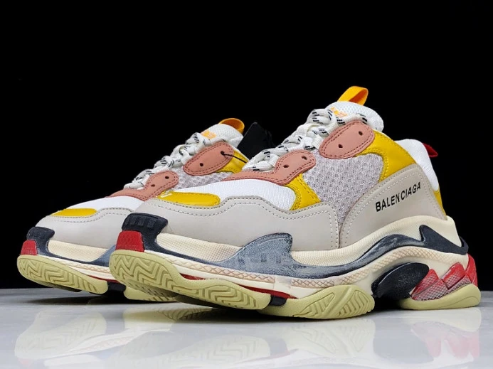 BLCG Triple S Cream Yellow Red 524038 W09O5 GoodFit 2522