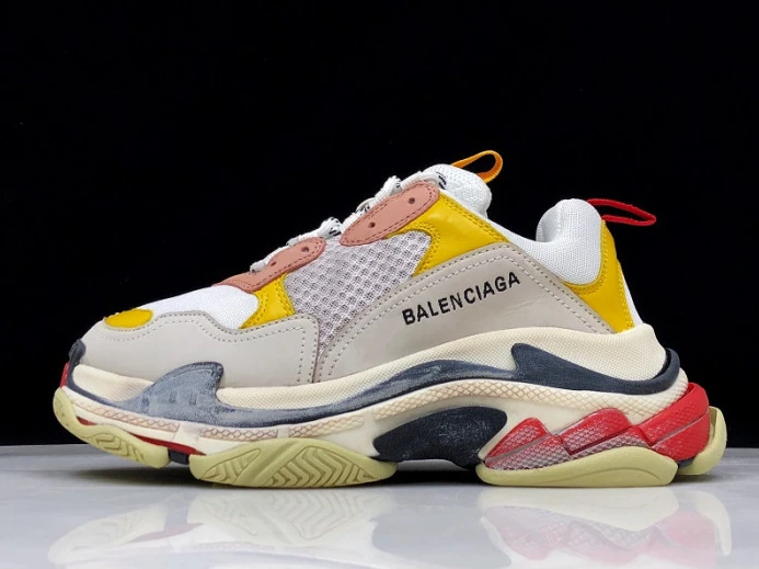 BLCG Triple S Cream Yellow Red 524038 W09O5 GoodFit 2522