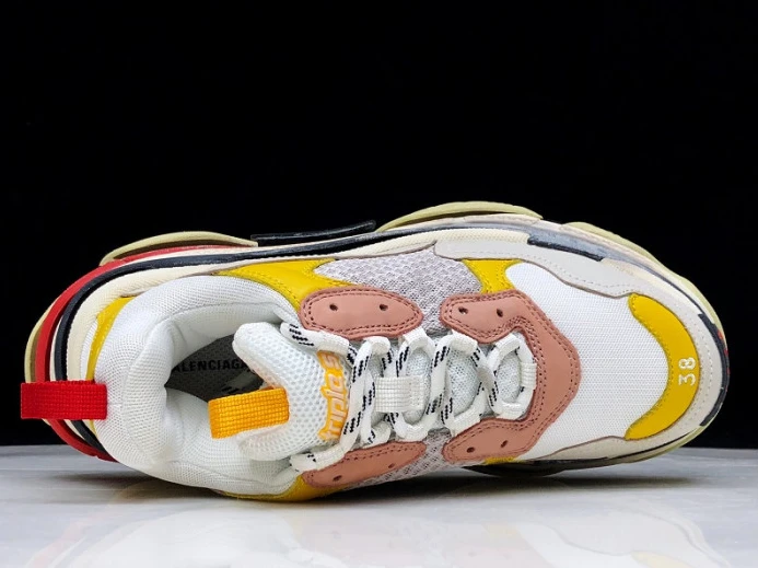 BLCG Triple S Cream Yellow Red 524038 W09O5 GoodFit 2522